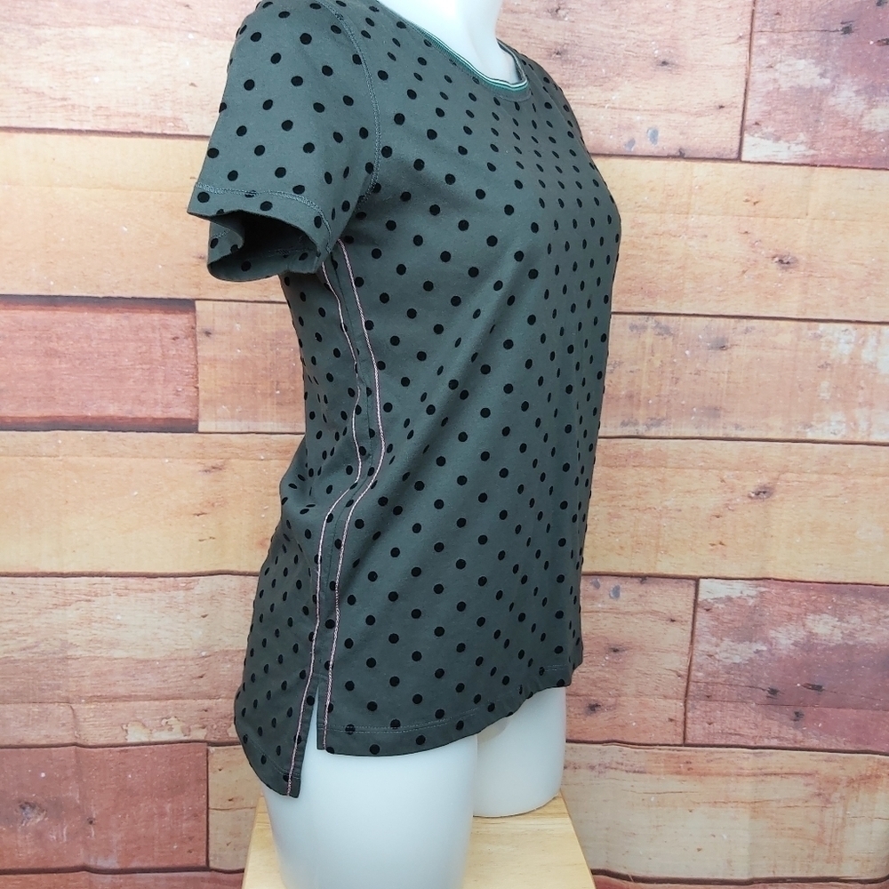 𝅺Velvet polka dot shirt size XS